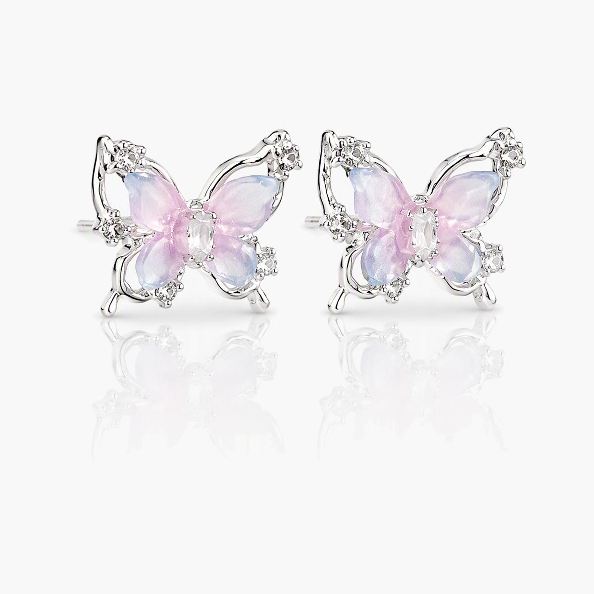 Dainty Butterfly Stud Earrings
