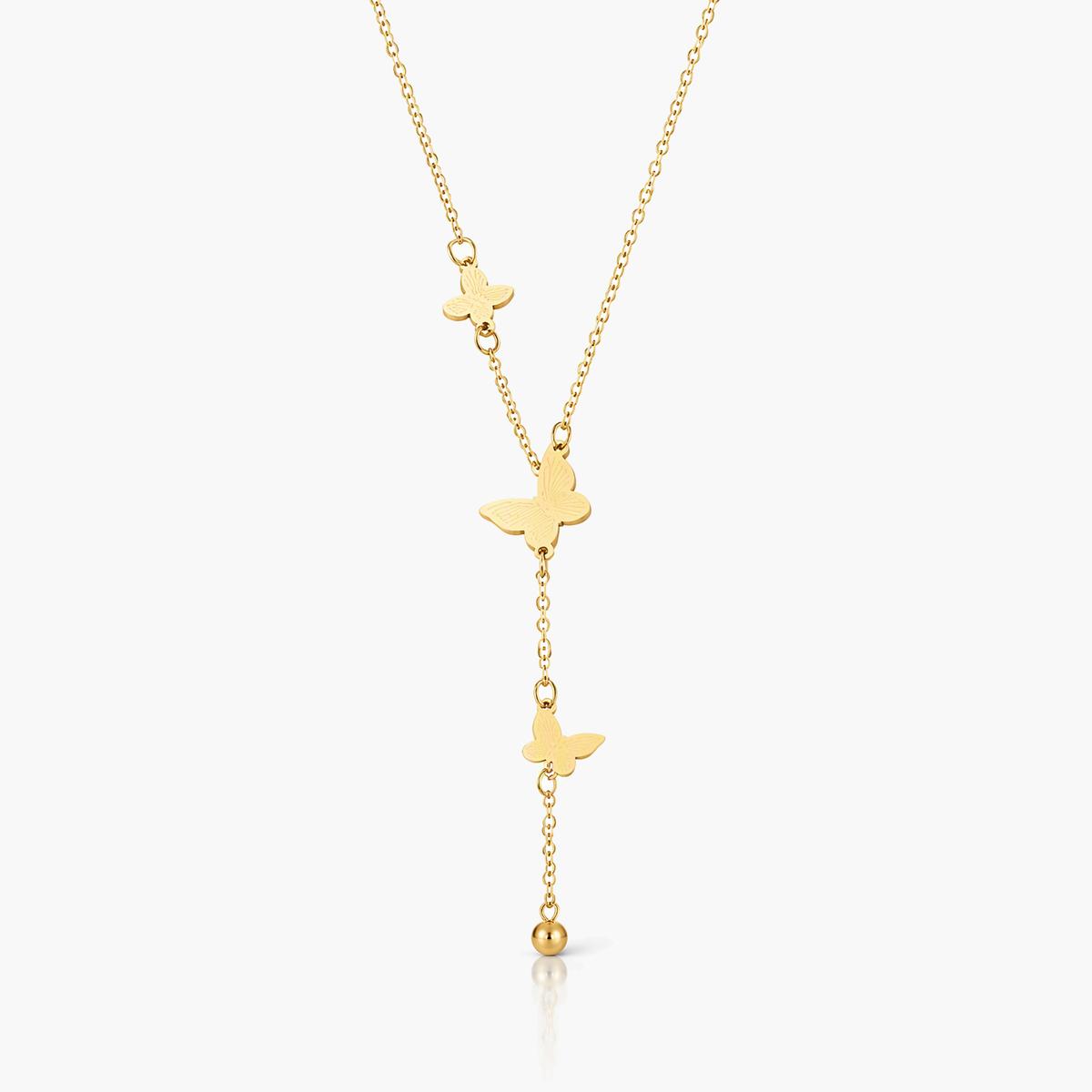 Dainty Butterfly Charm Necklace