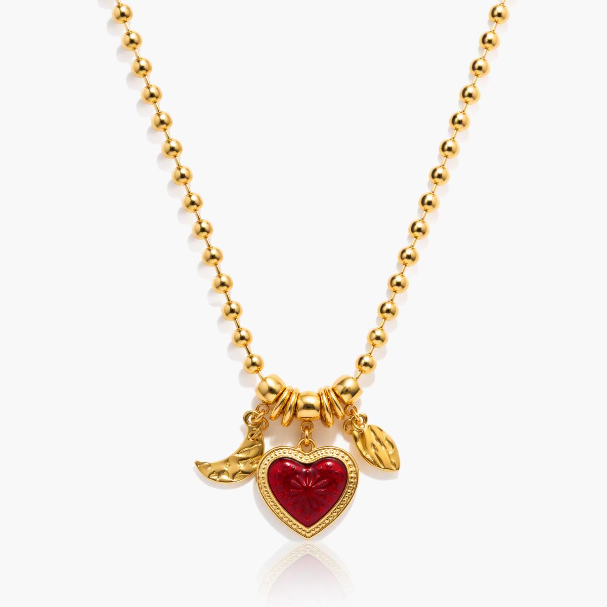 Vintage Heart Charm Necklace