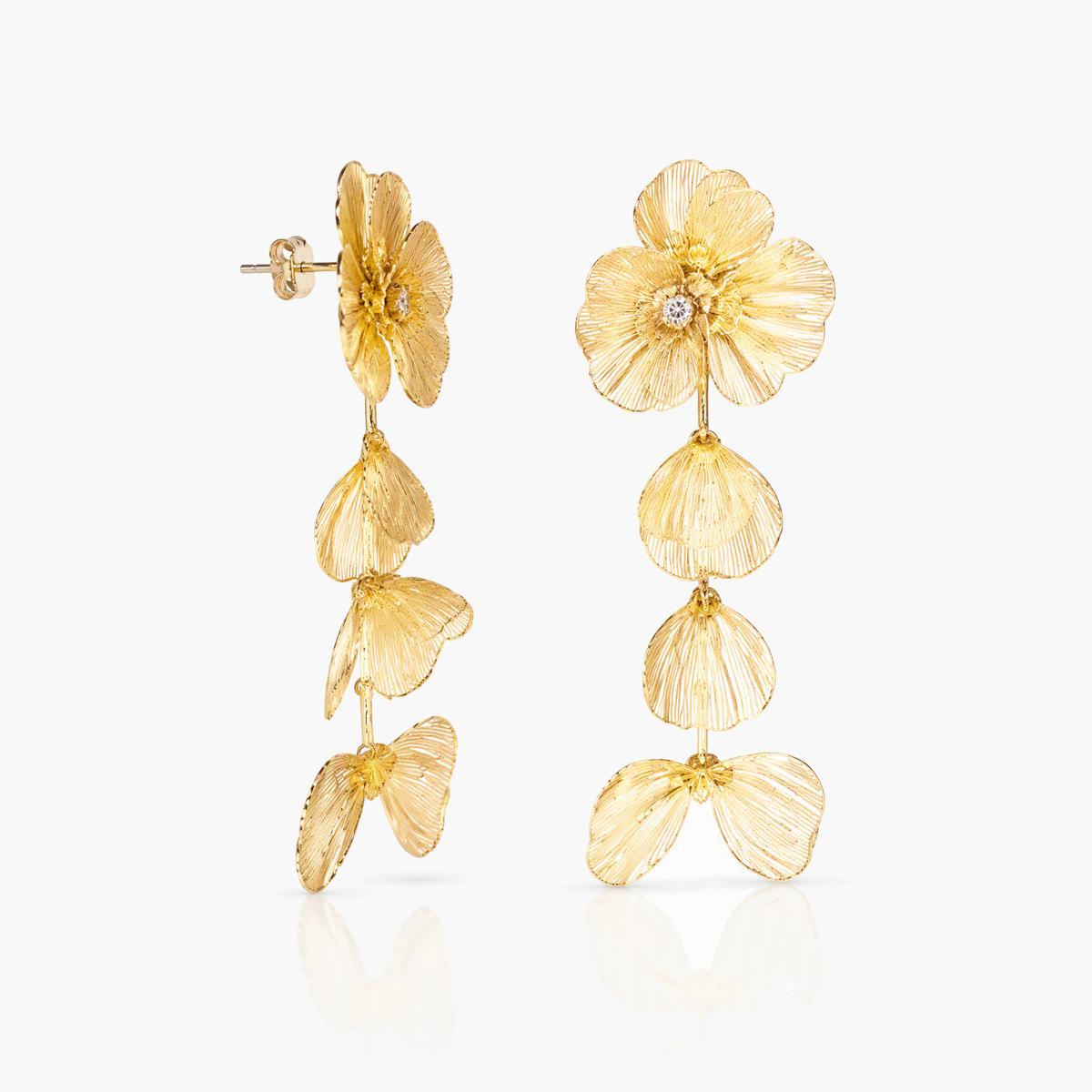 Floral Drop Earrings