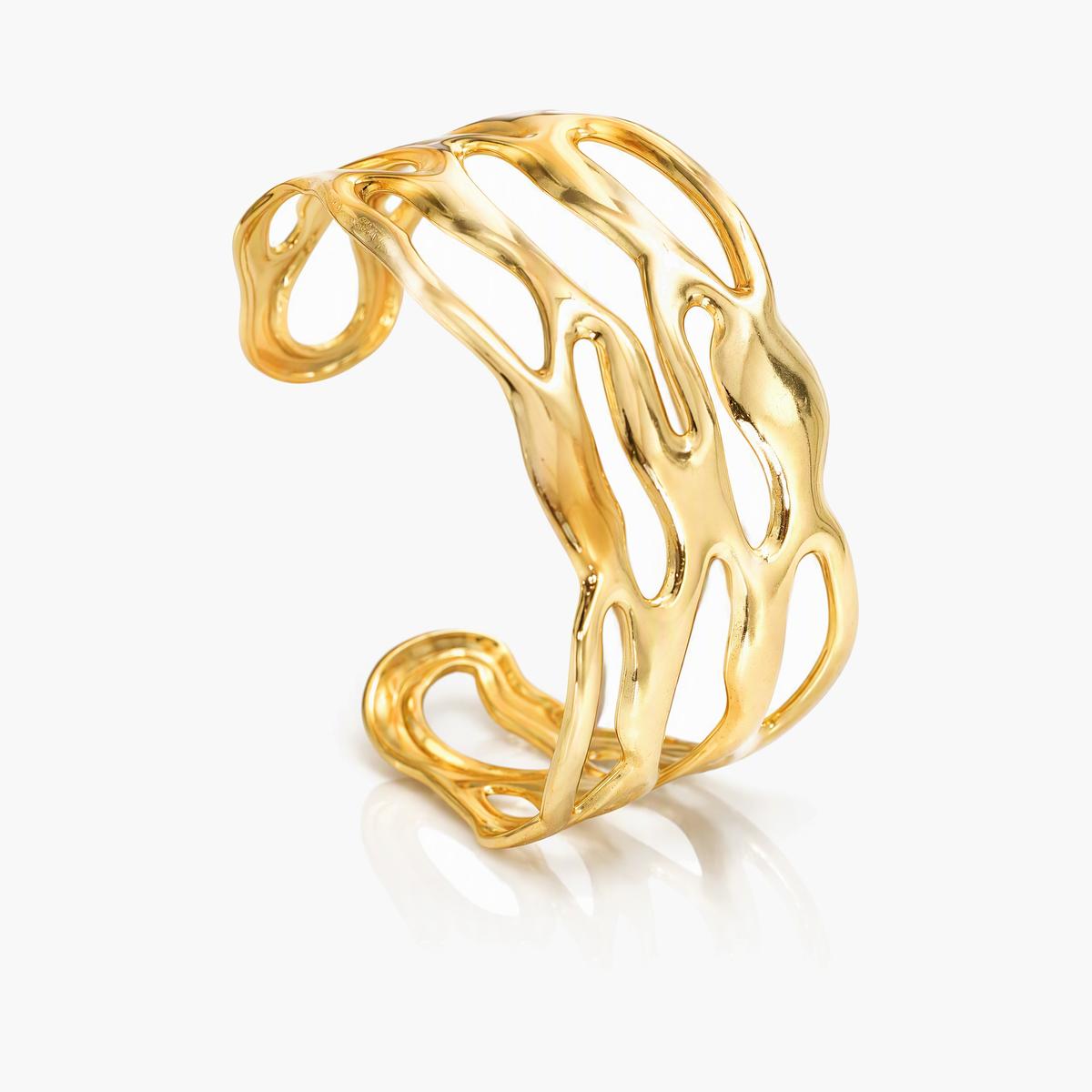 Floral Open Cuff Bracelet