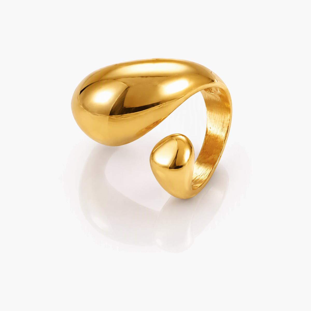 Chunky Sphere and Stone Ring