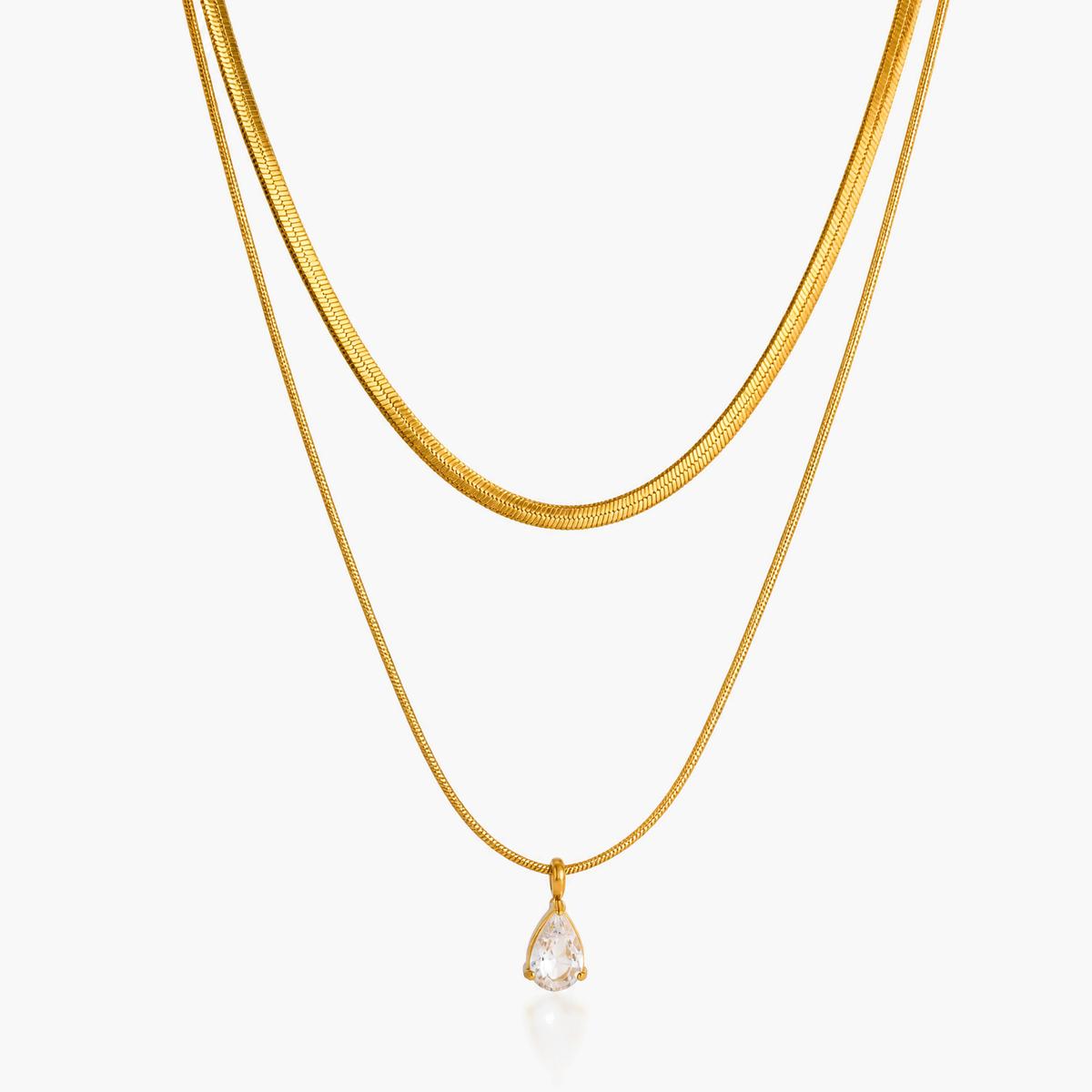Dainty Teardrop Pendant Necklace