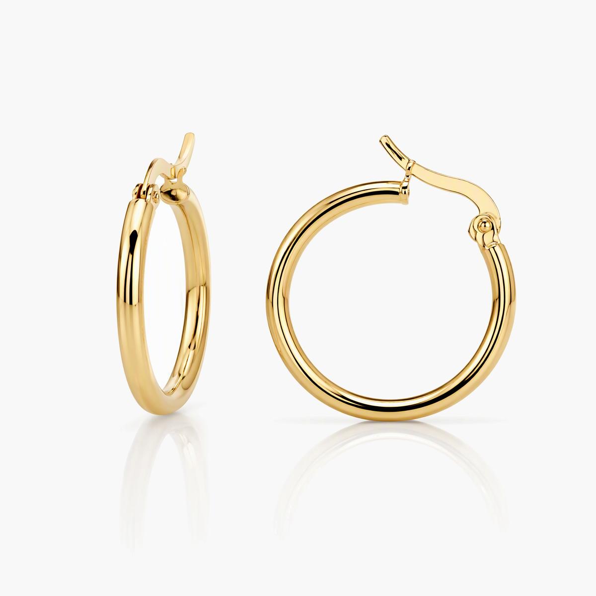 Minimalist Round Hoop Earrings