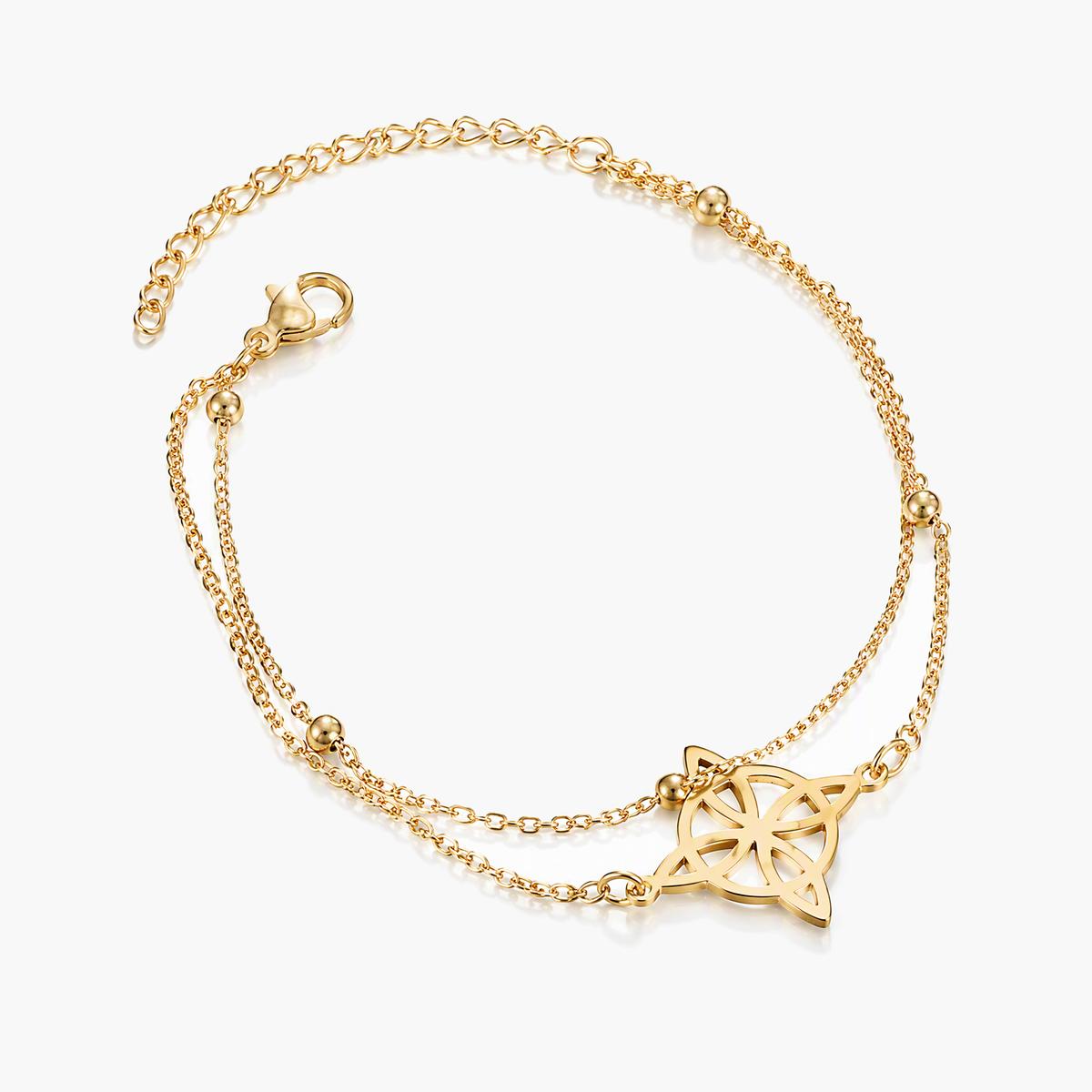 Dainty Flower Charm Bracelet