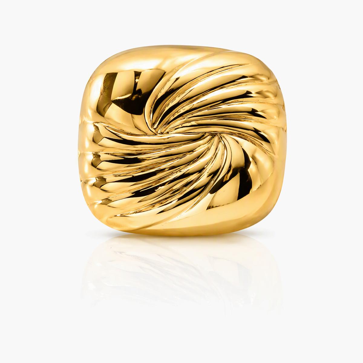 Chunky Swirl Square Stud Earrings