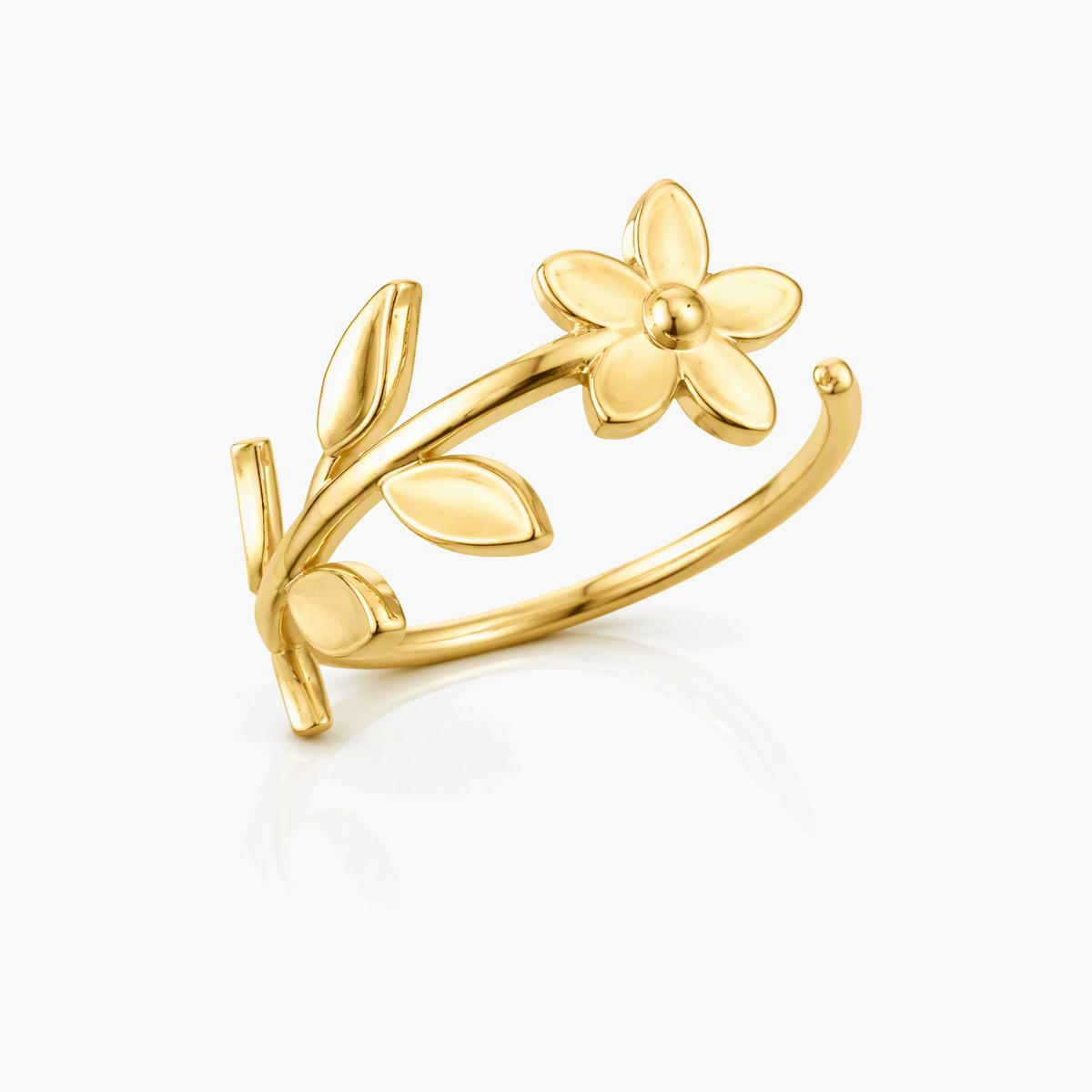 Dainty Flower Branch Ring