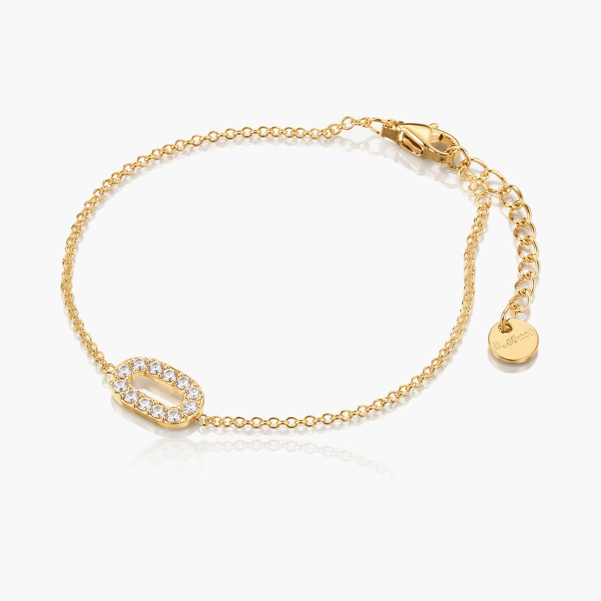 Dainty Oval Charm Bracelet