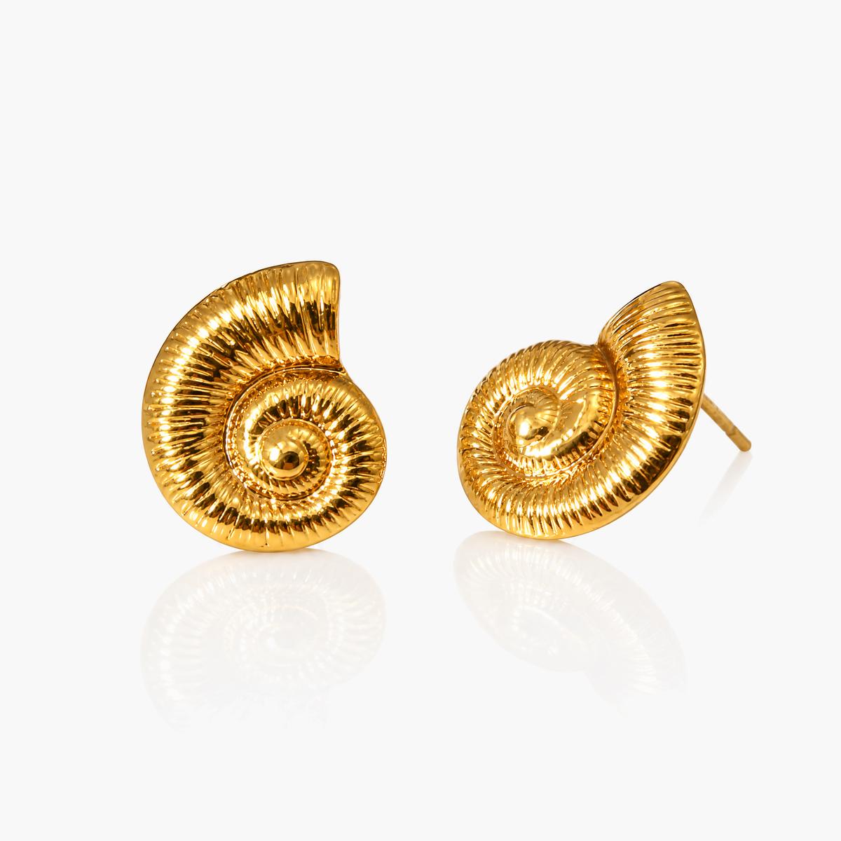 Starfish & Shell Stud Earrings