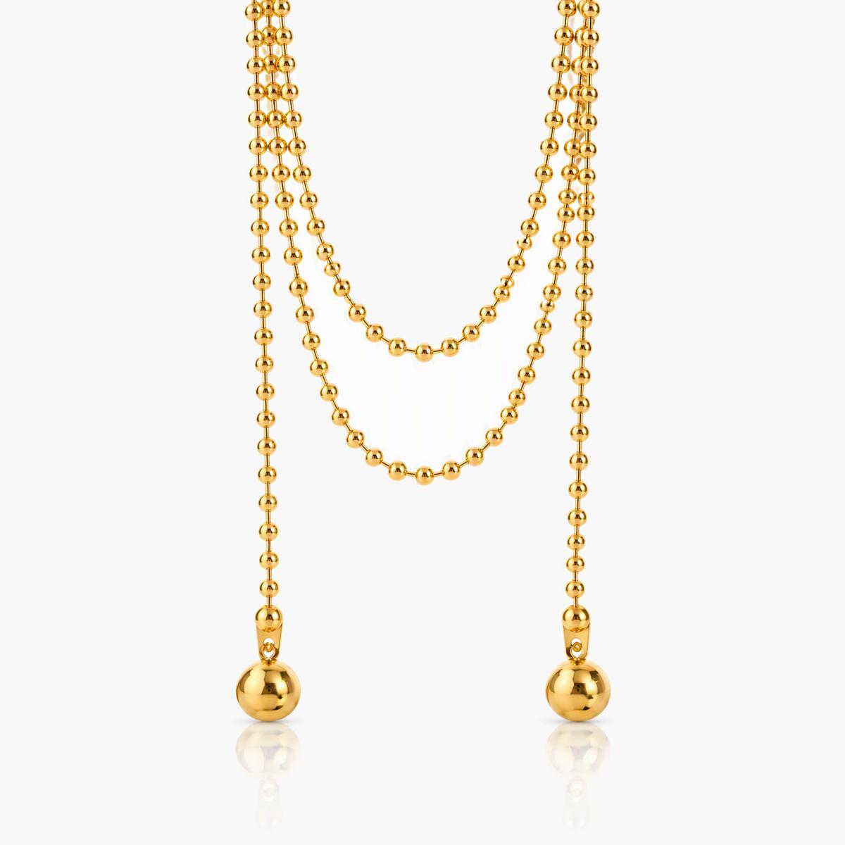 Trendy Ball Chain Pendant Necklace