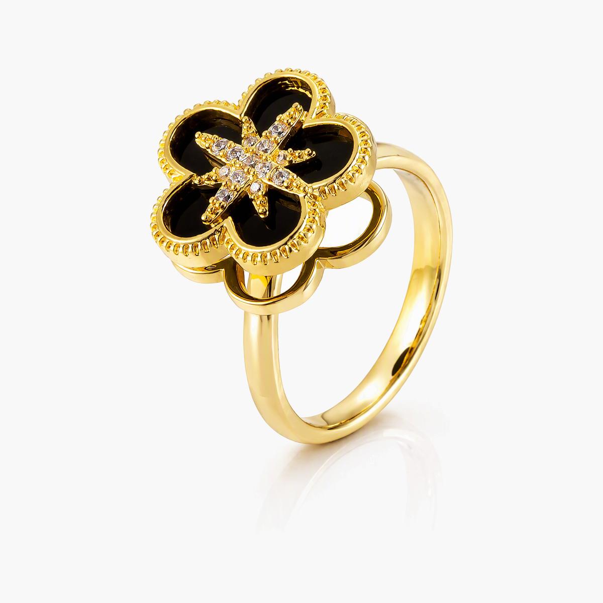 Rotatable Flower Ring