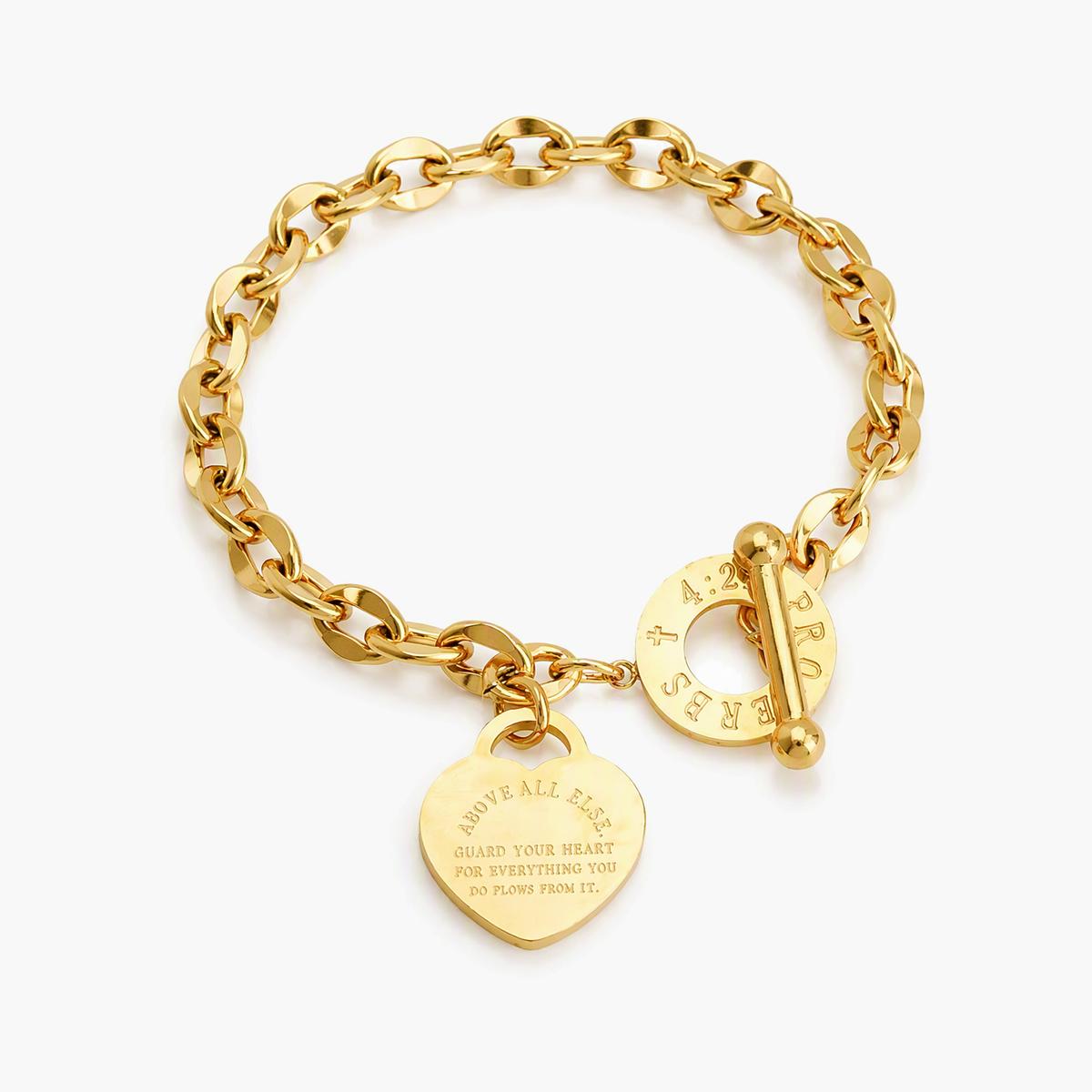 Trendy Heart Charm Bracelet