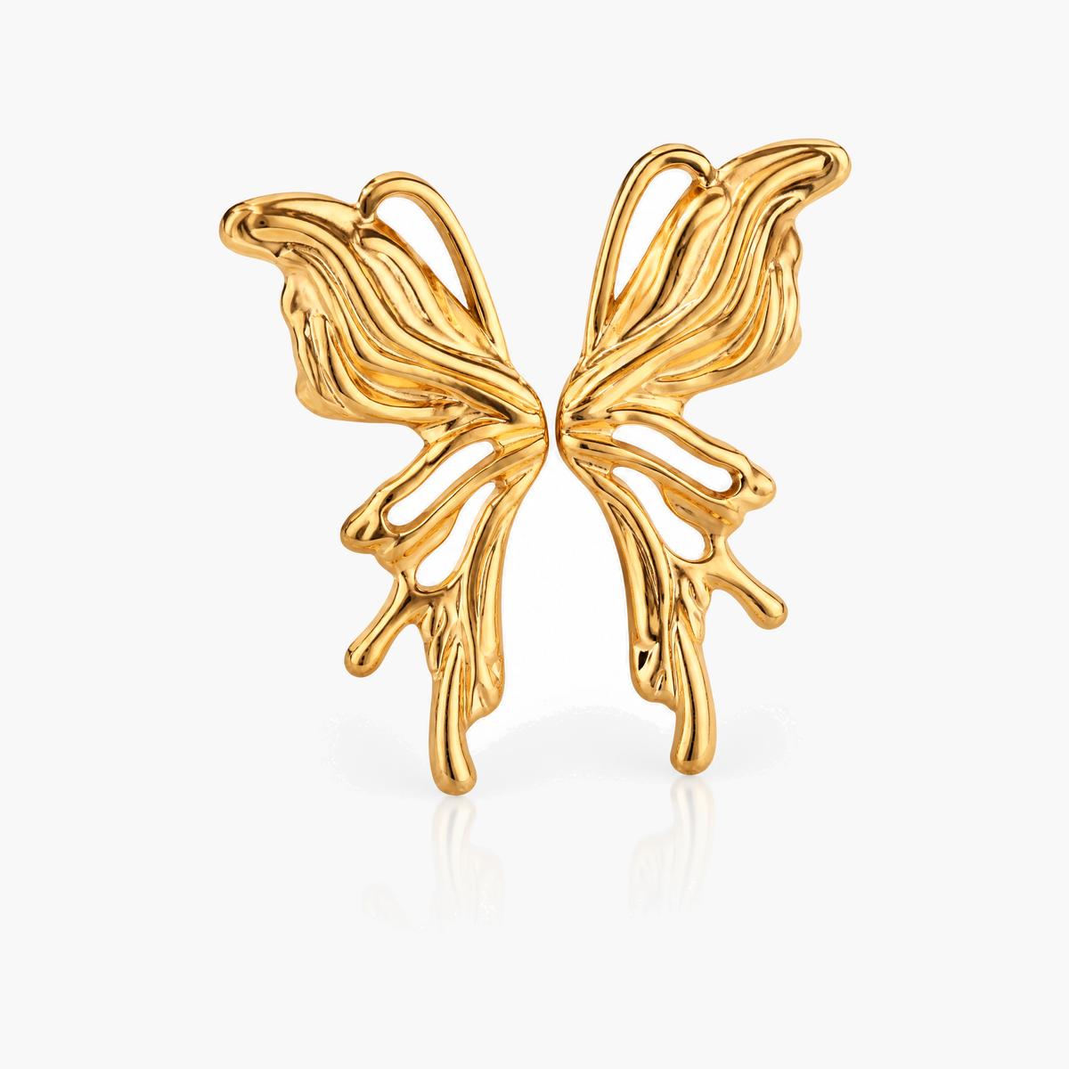 Butterfly Wing Stud Earrings