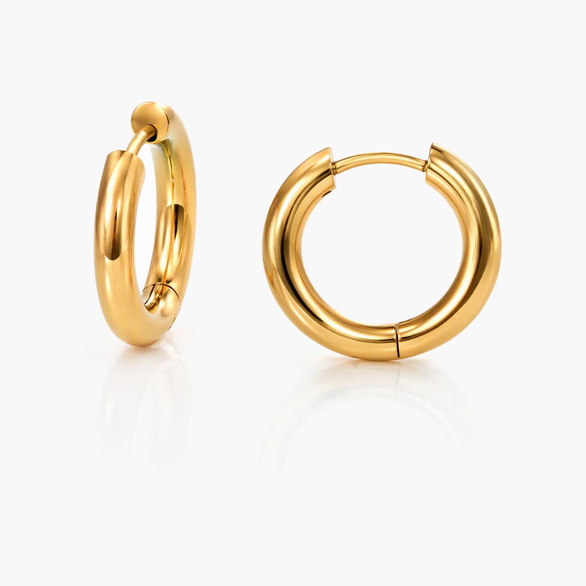 Chunky Thick Hoop Earrings