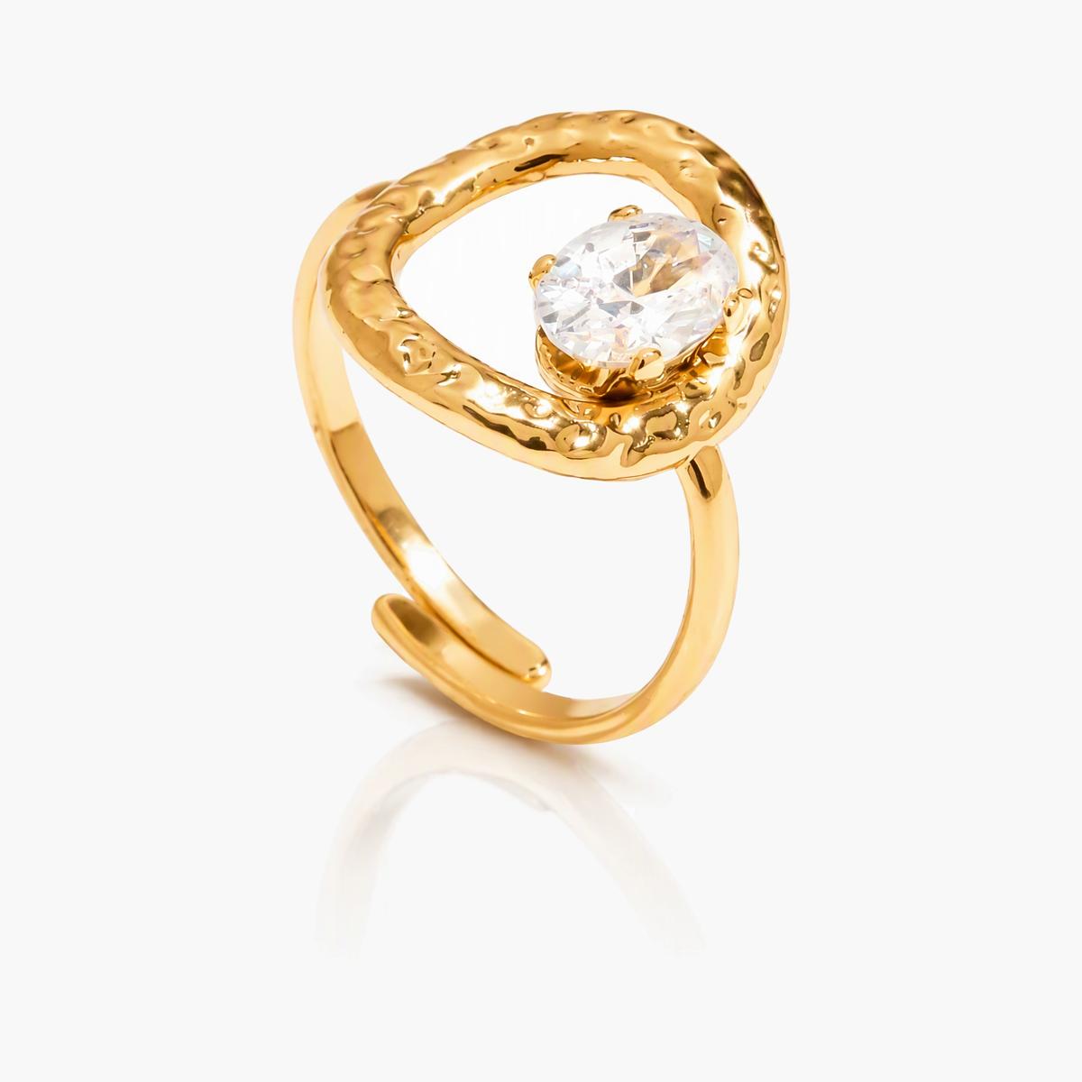 Elegant Twisted Open Ring