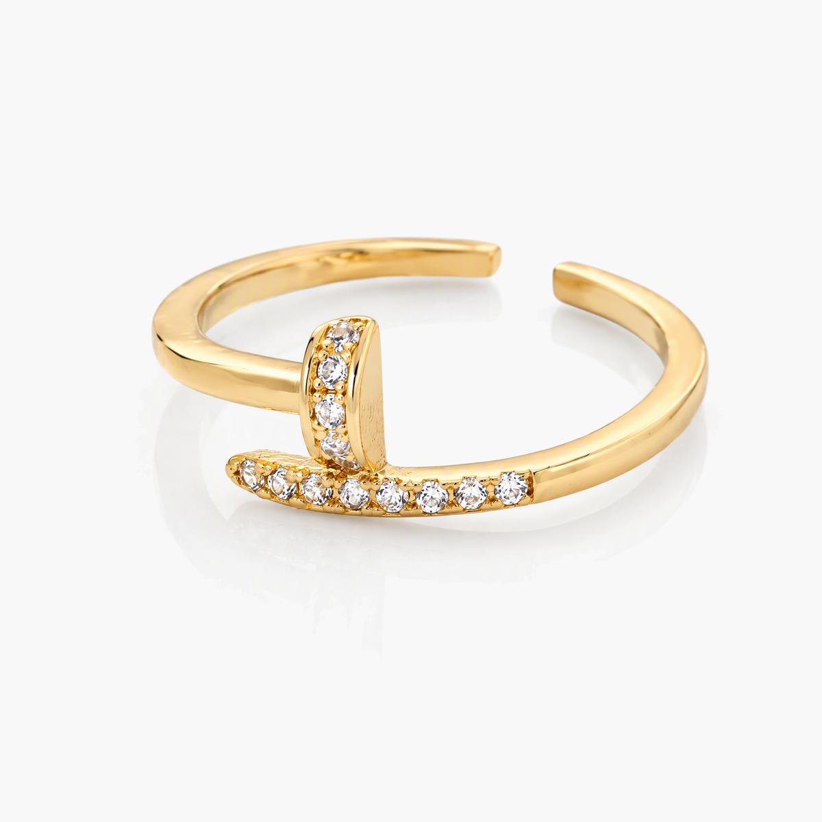 Trendy Geometric Bar Ring