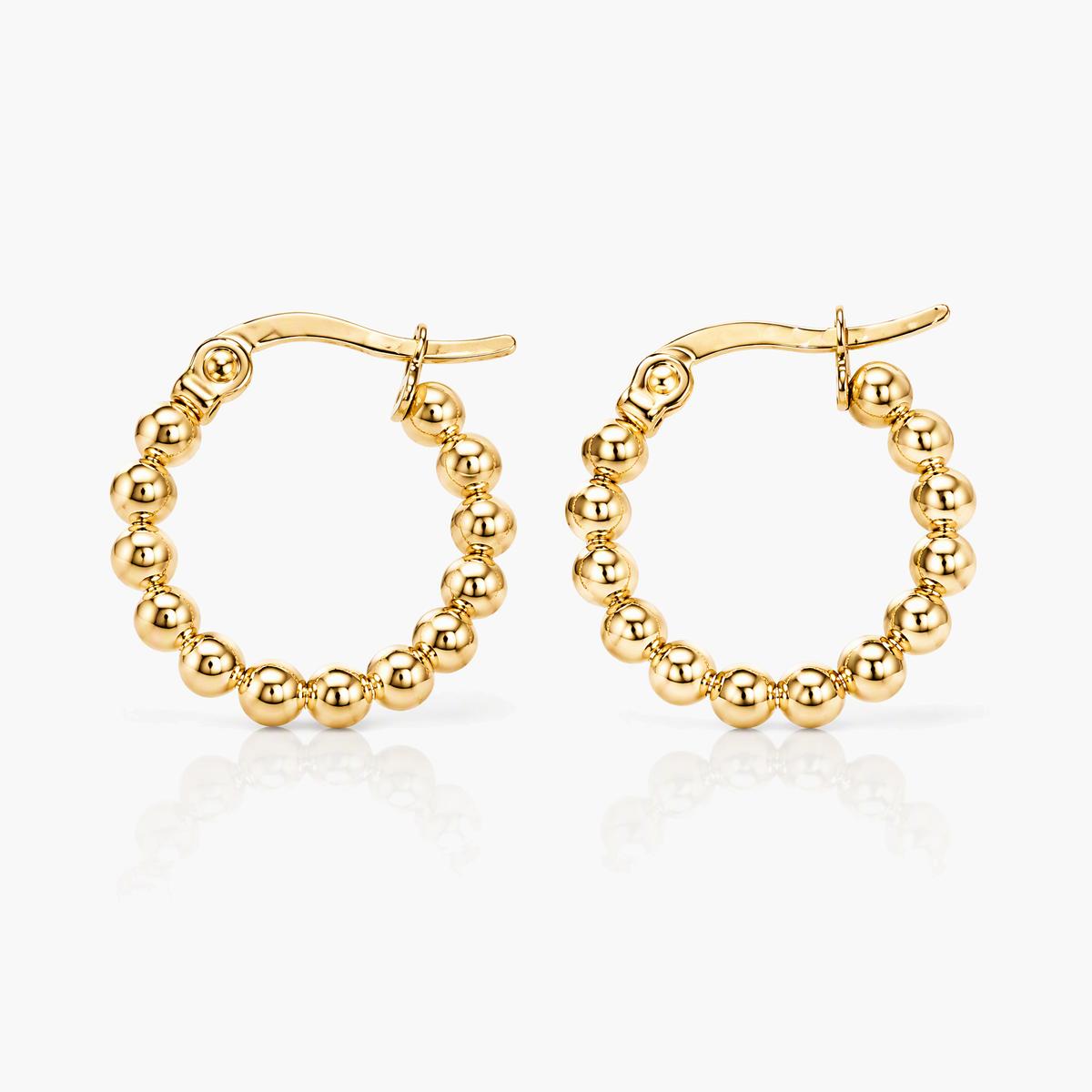 Beaded Hoop Earrings