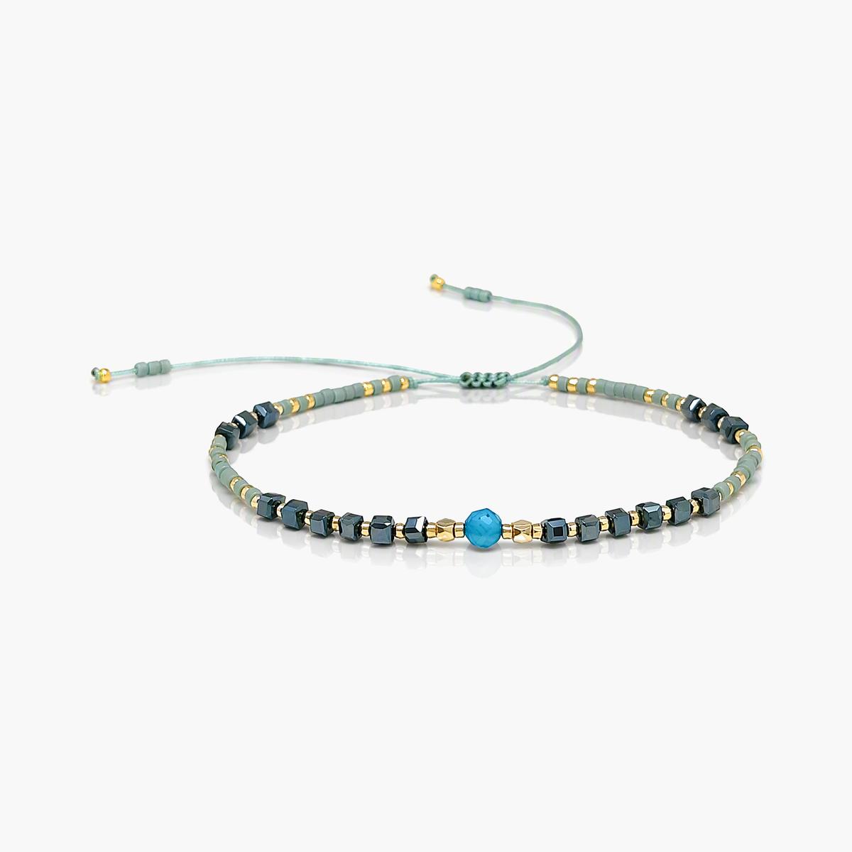 Dainty Geometric Seed Bead Bracelet