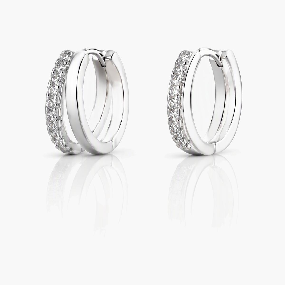 Butterfly Charm Huggie Earrings