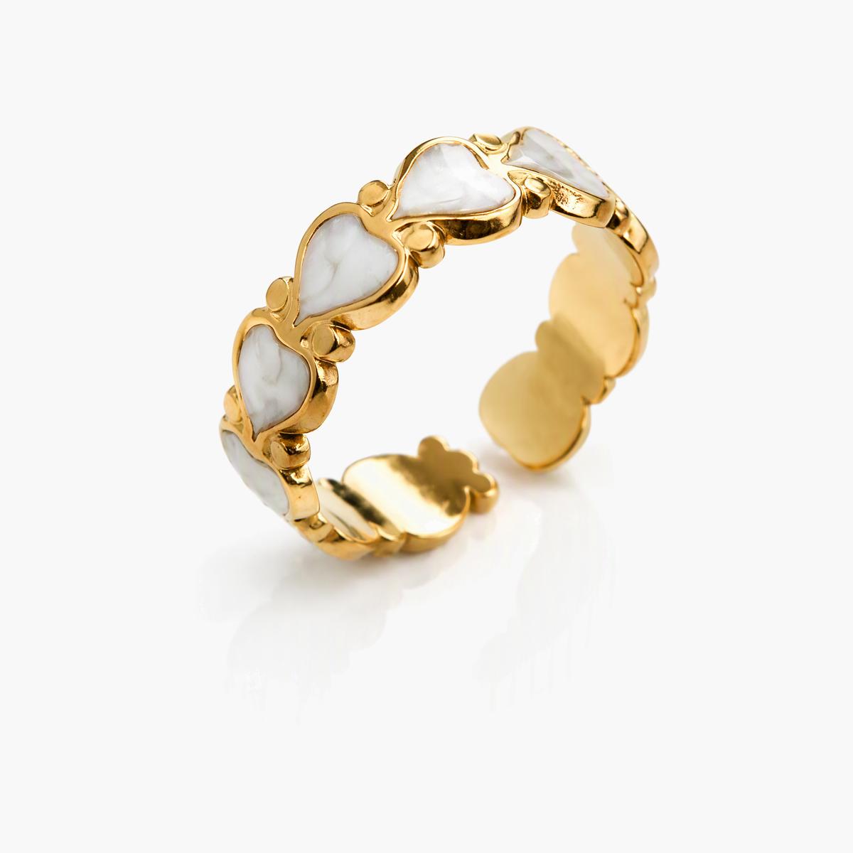 Elegant Heart Charm Ring