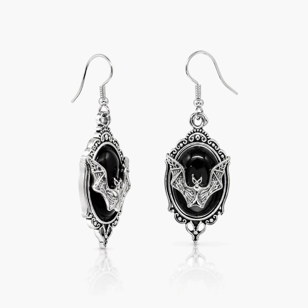 Vintage Bat Drop Earrings