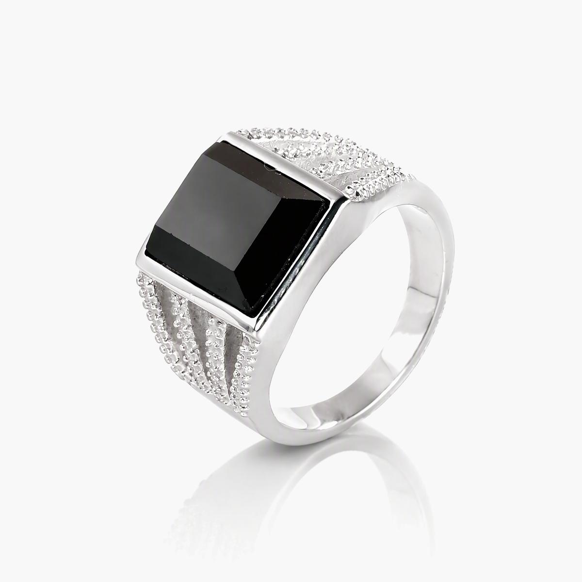 Chunky Square Stone Ring