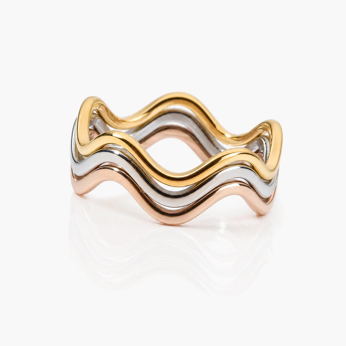 Trendy Wavy Band Ring
