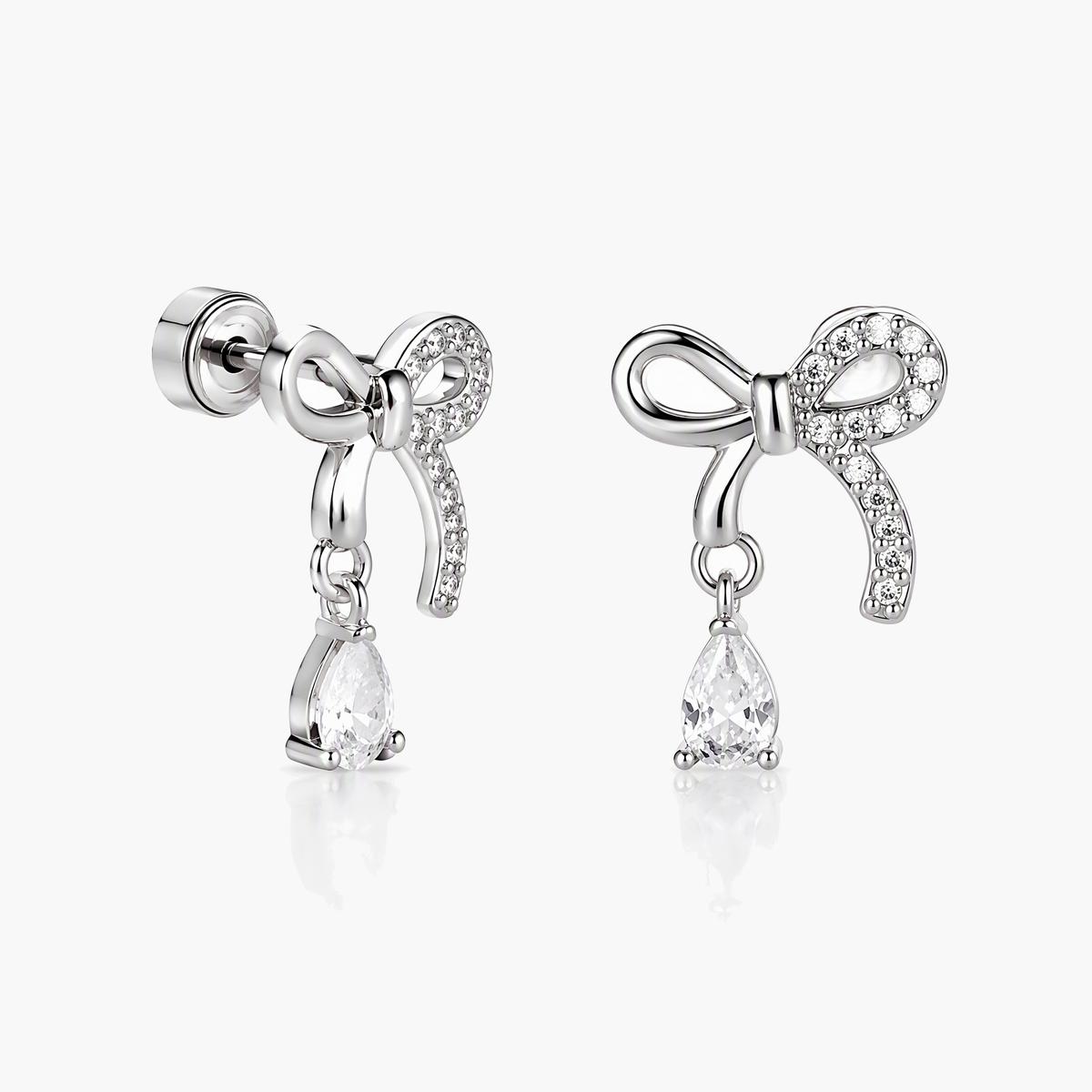 Cute Bow Knot Drop Earrings