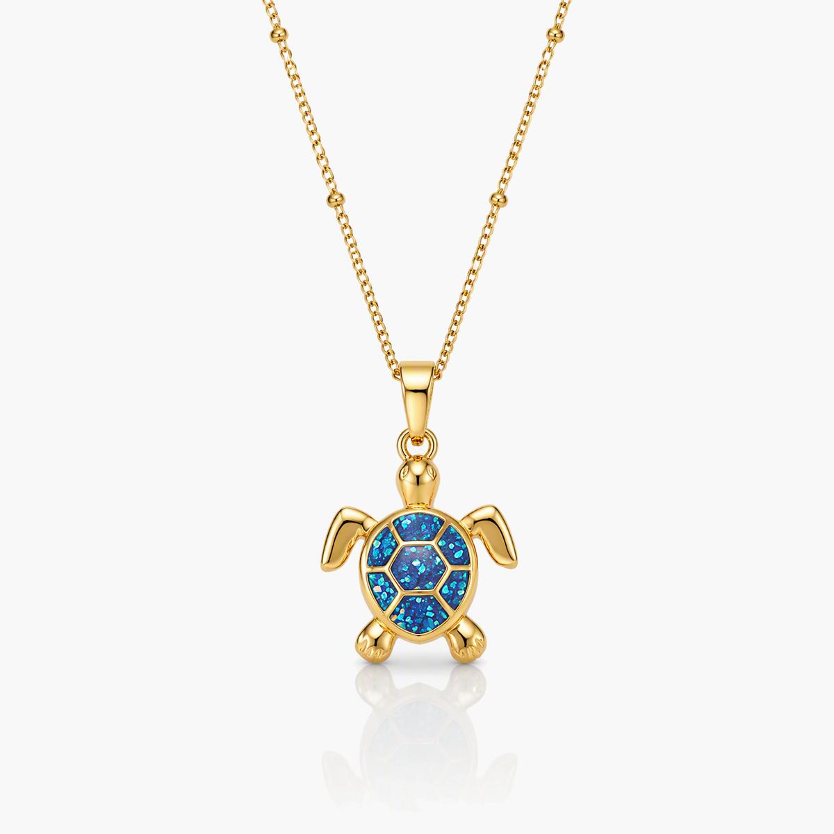 Cute Turtle Pendant Necklace