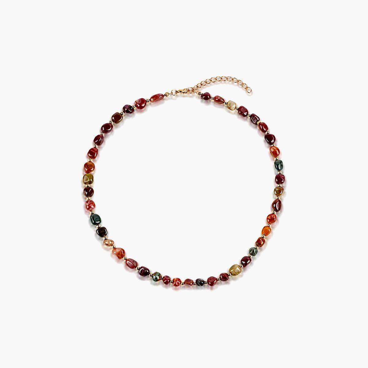 Boho Multi-Stone Beaded Necklace