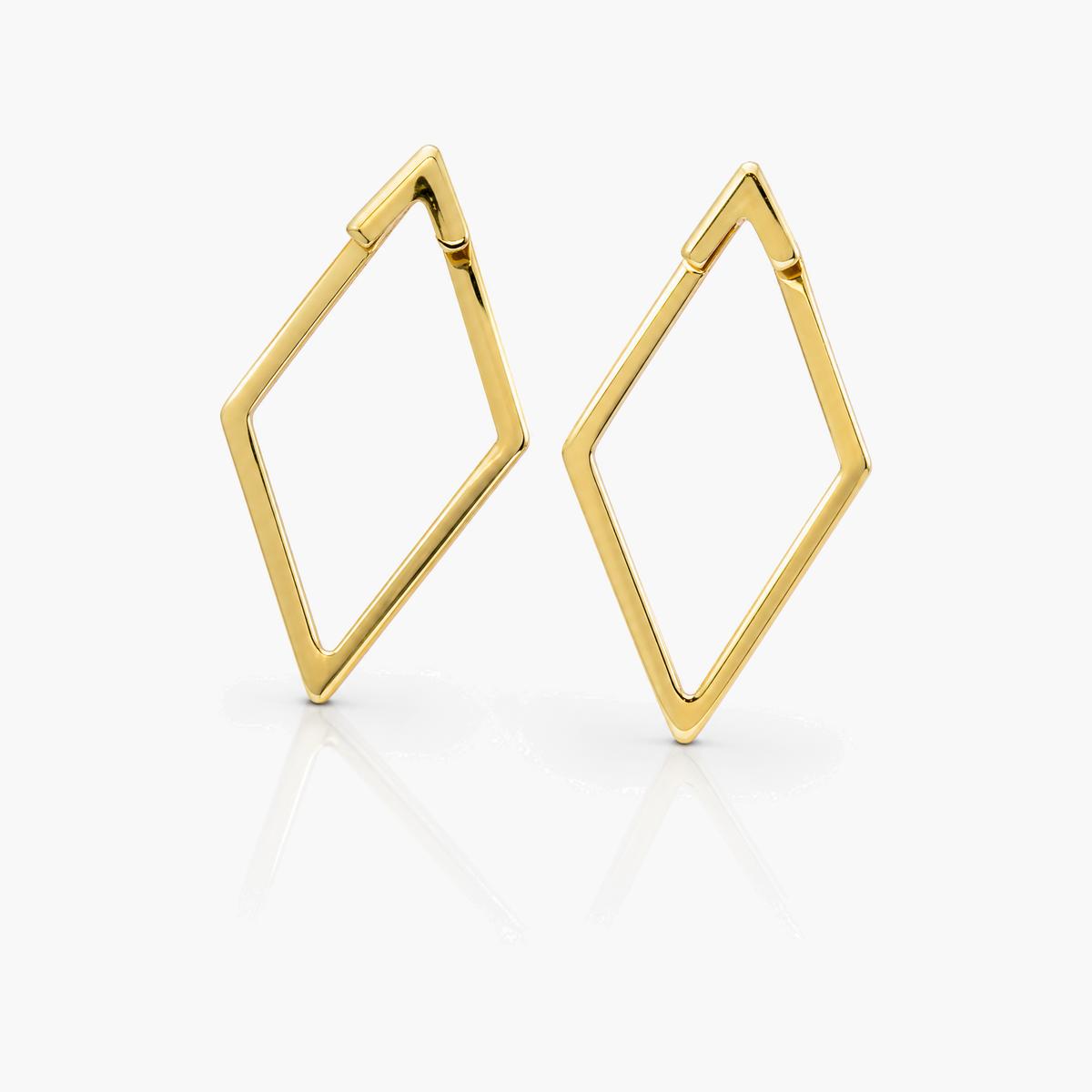 Minimalist Geometric Rhombus Earrings