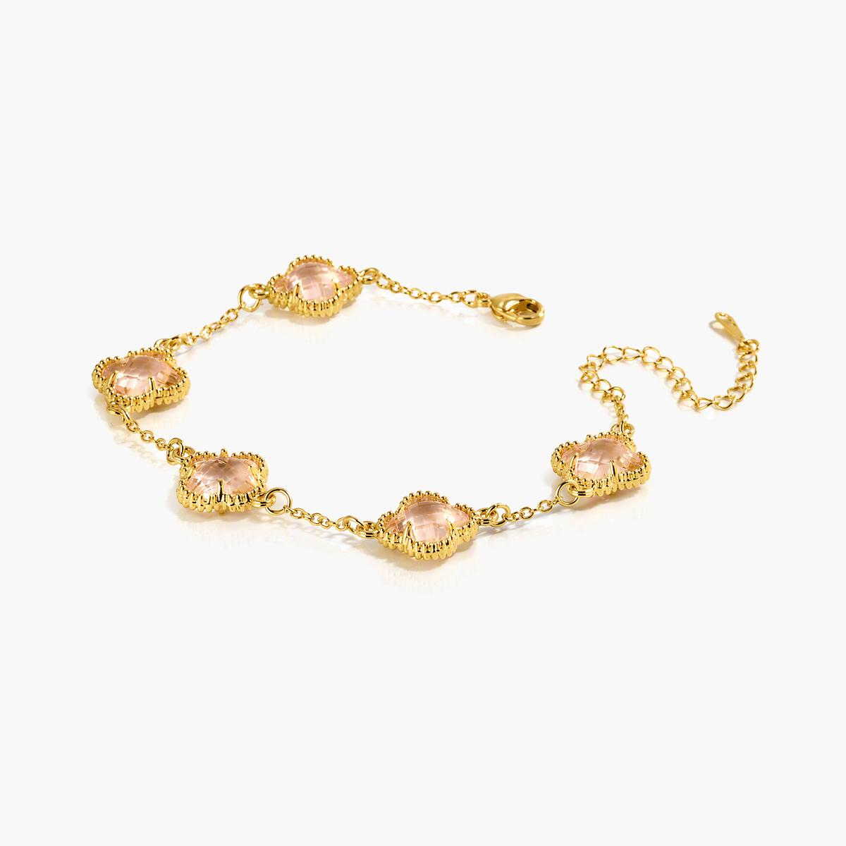 Dainty Four-Leaf Clover Bracelet