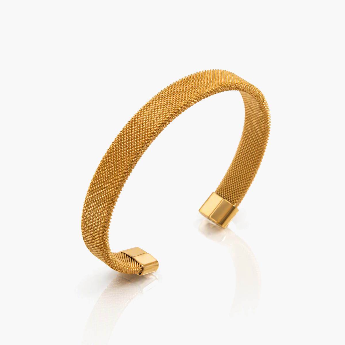 Minimalist Mesh Cuff Bracelet