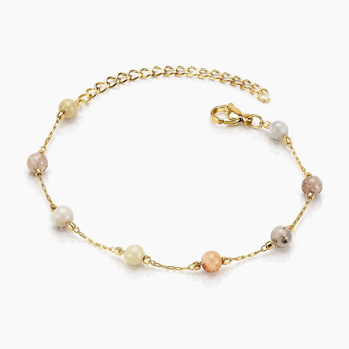 Dainty Multi-Stone Chain Bracelet