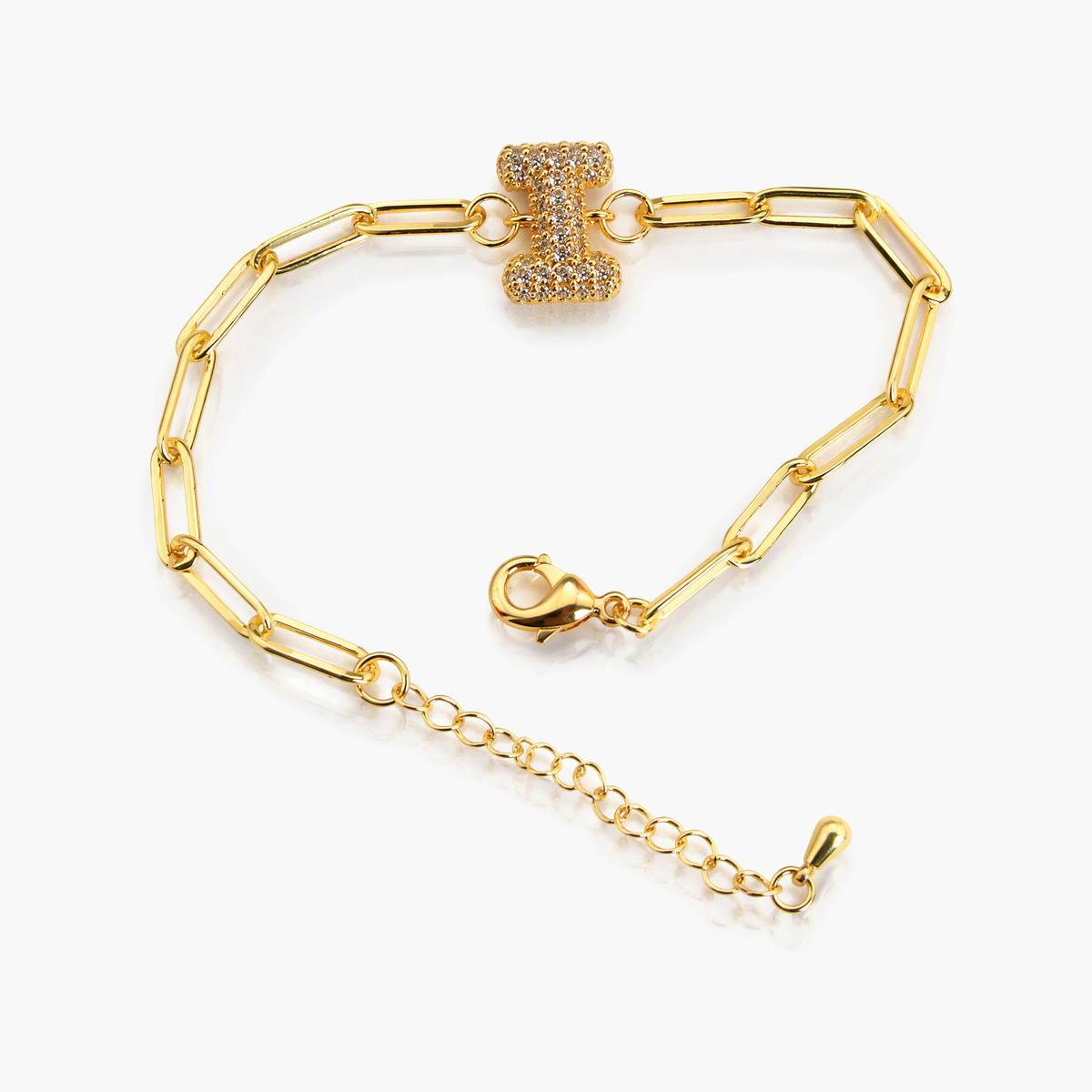 Trendy Initial Letter Charm Bracelet