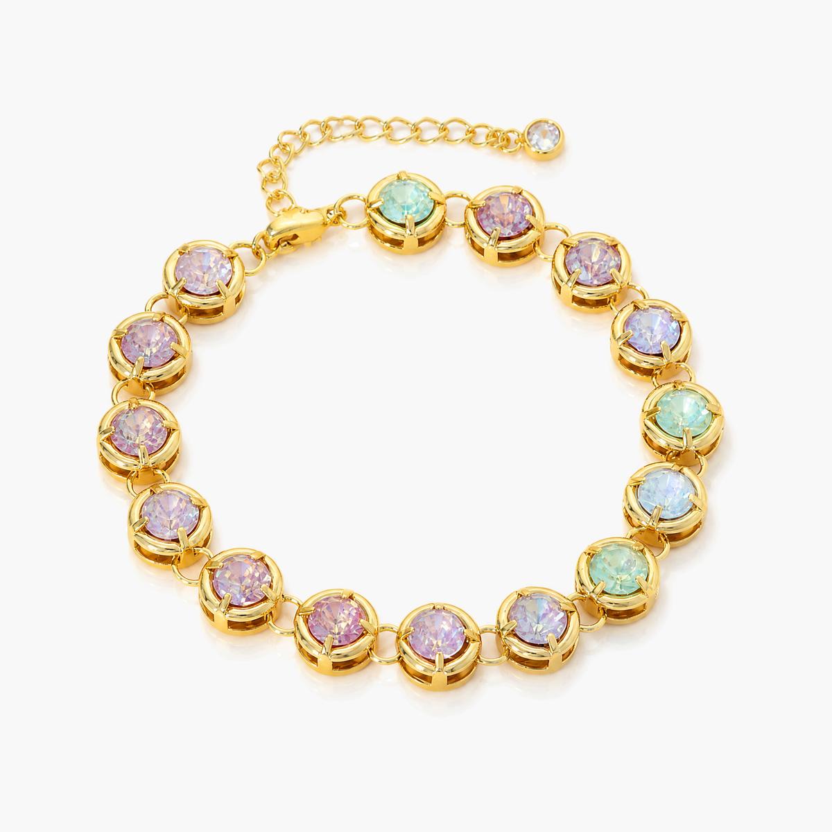 Elegant Teardrop Stone Link Bracelet