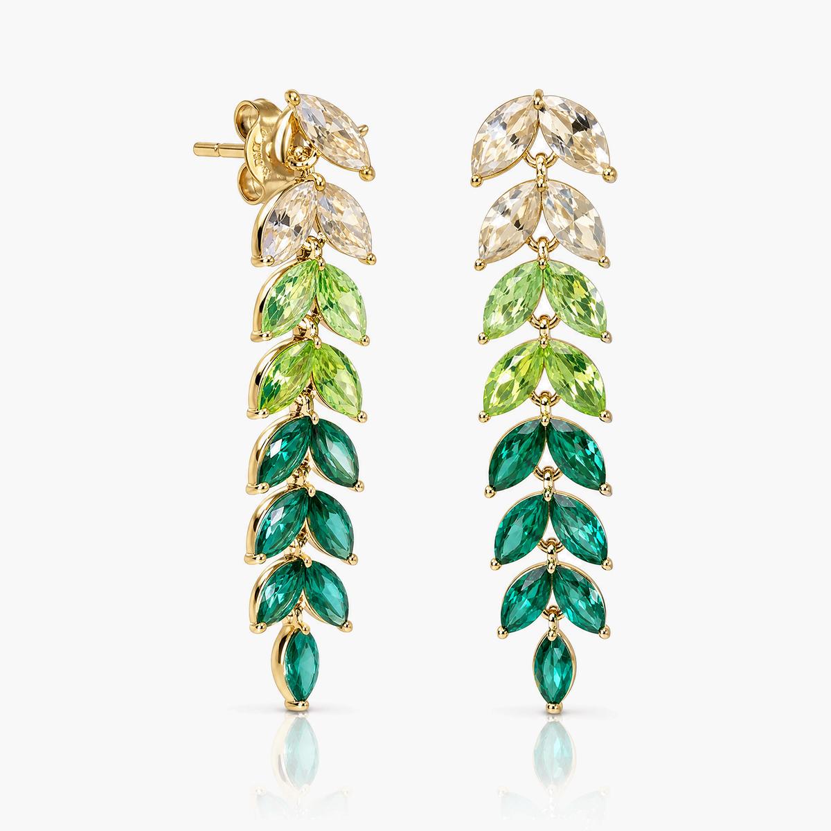 Trendy Leaf Branch Drop Earrings