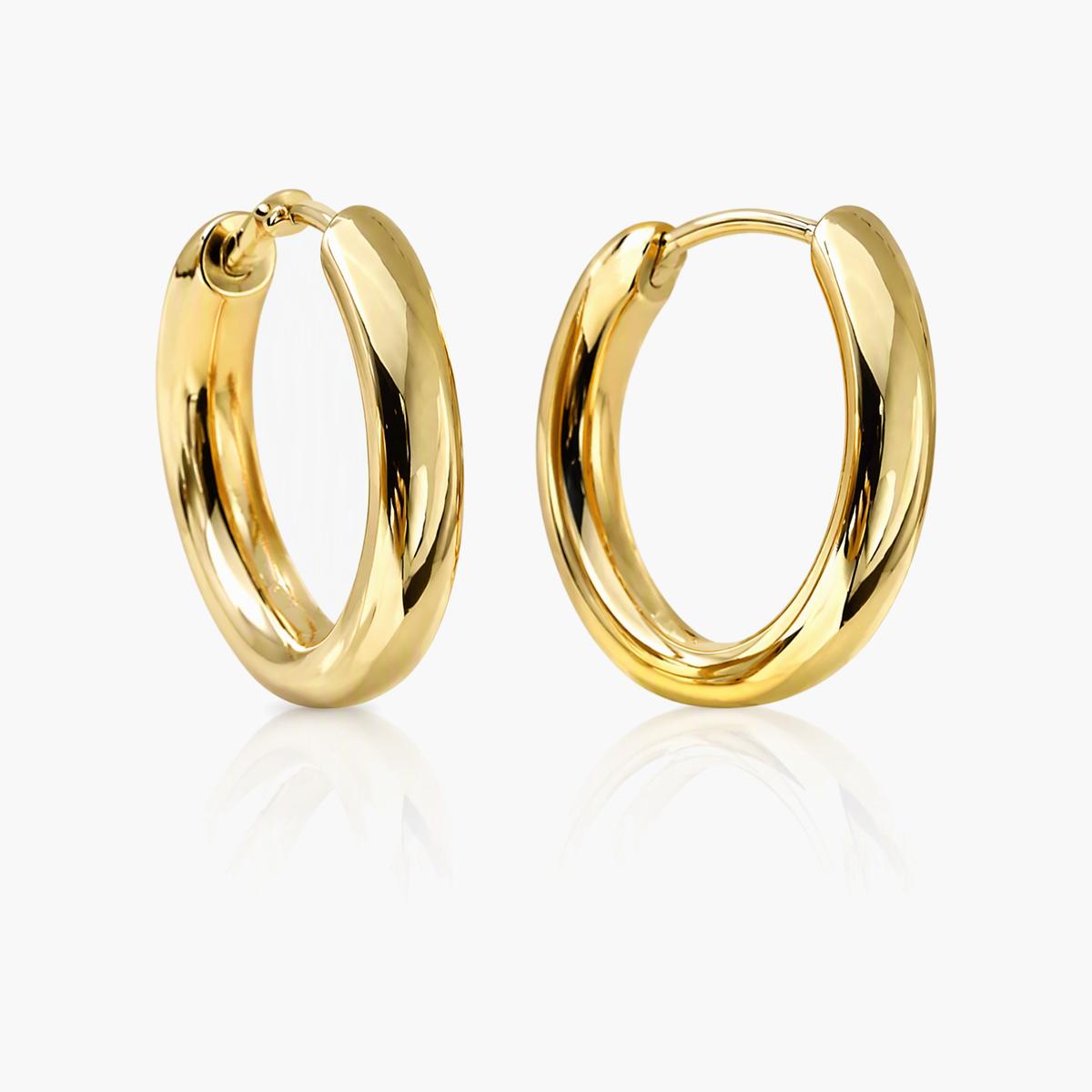 Twisted Band Hoop Earrings
