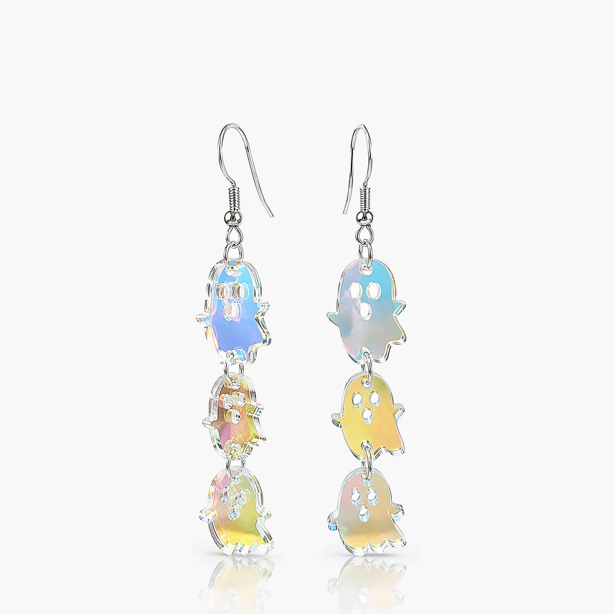 Cute Triple Ghost Drop Earrings