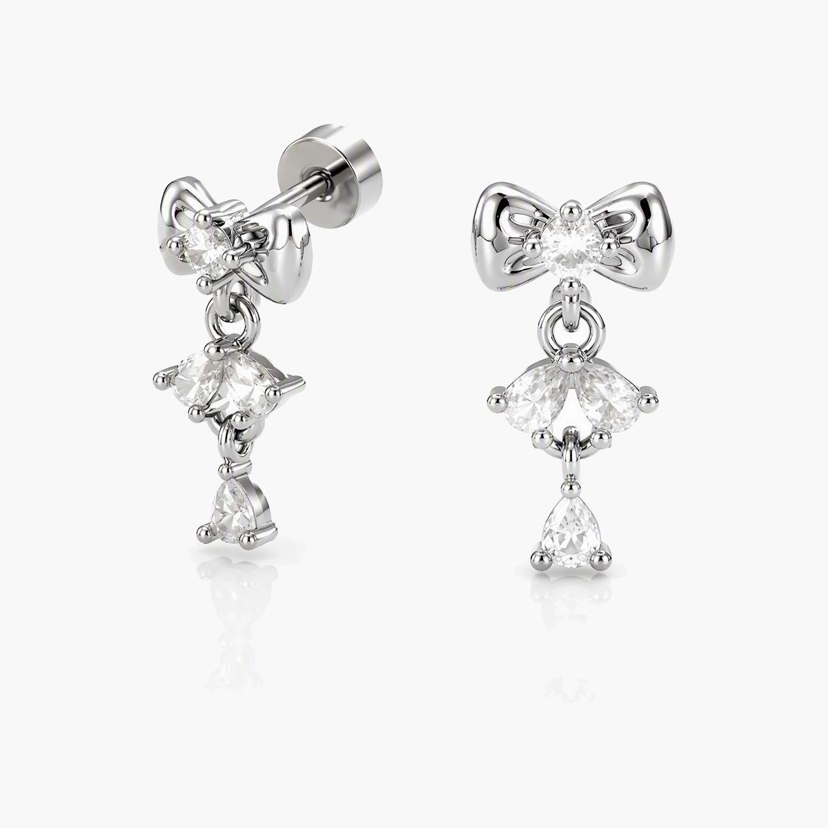 Cute Bow Knot Drop Earrings