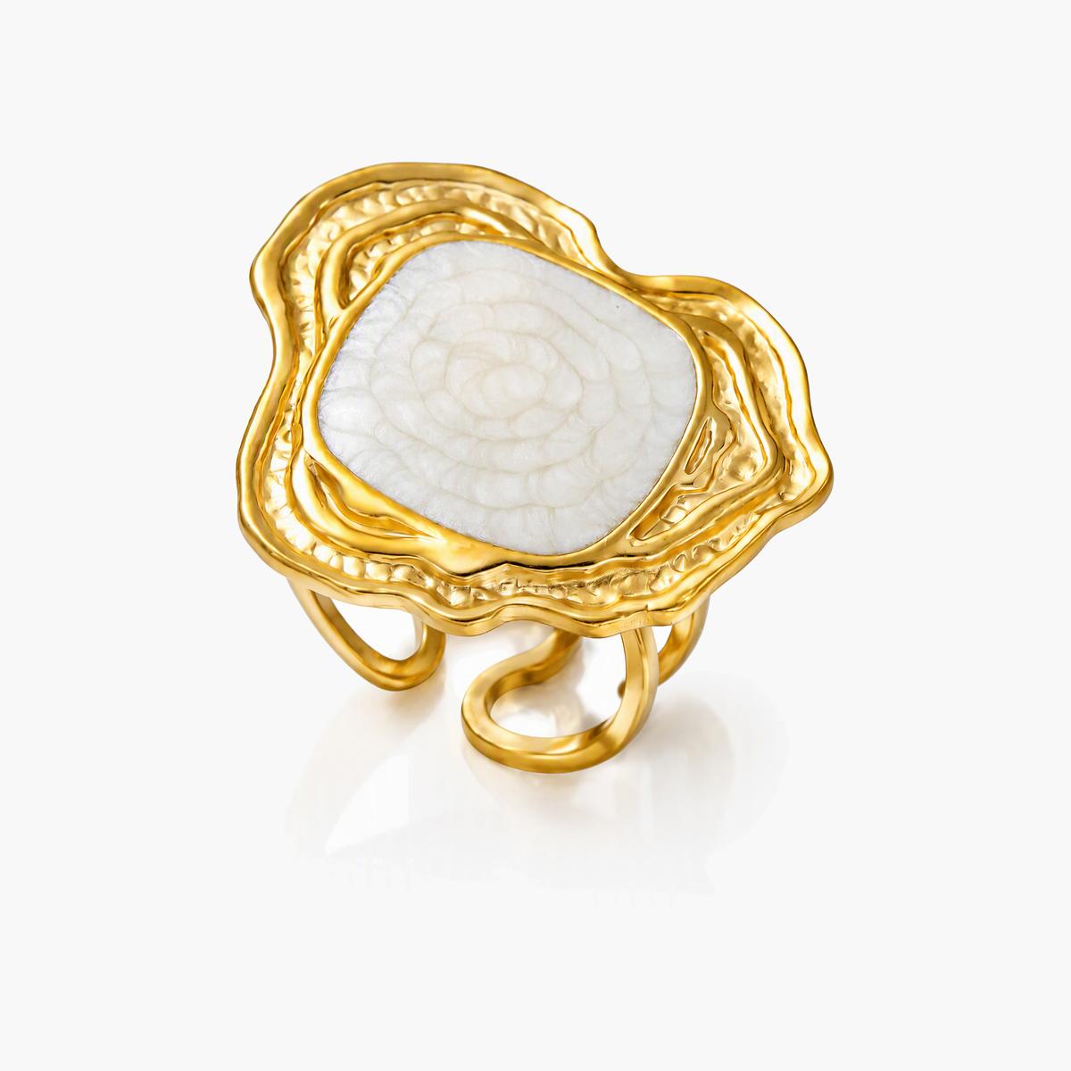 Boho Flower Cutout Ring
