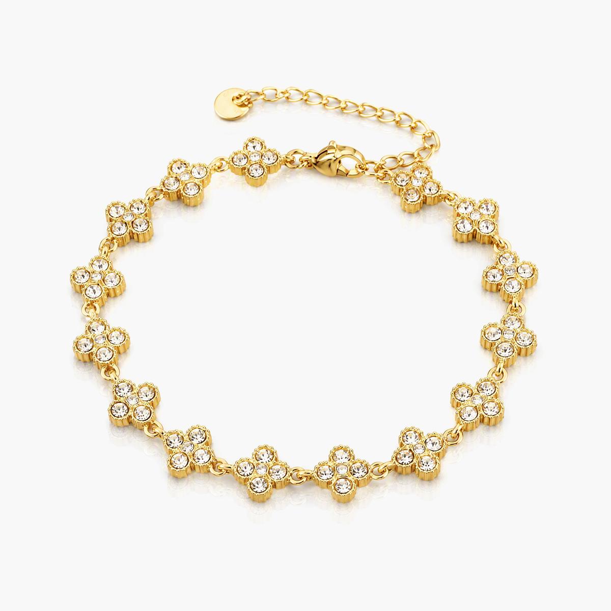 Dainty Four-Leaf Clover Bracelet