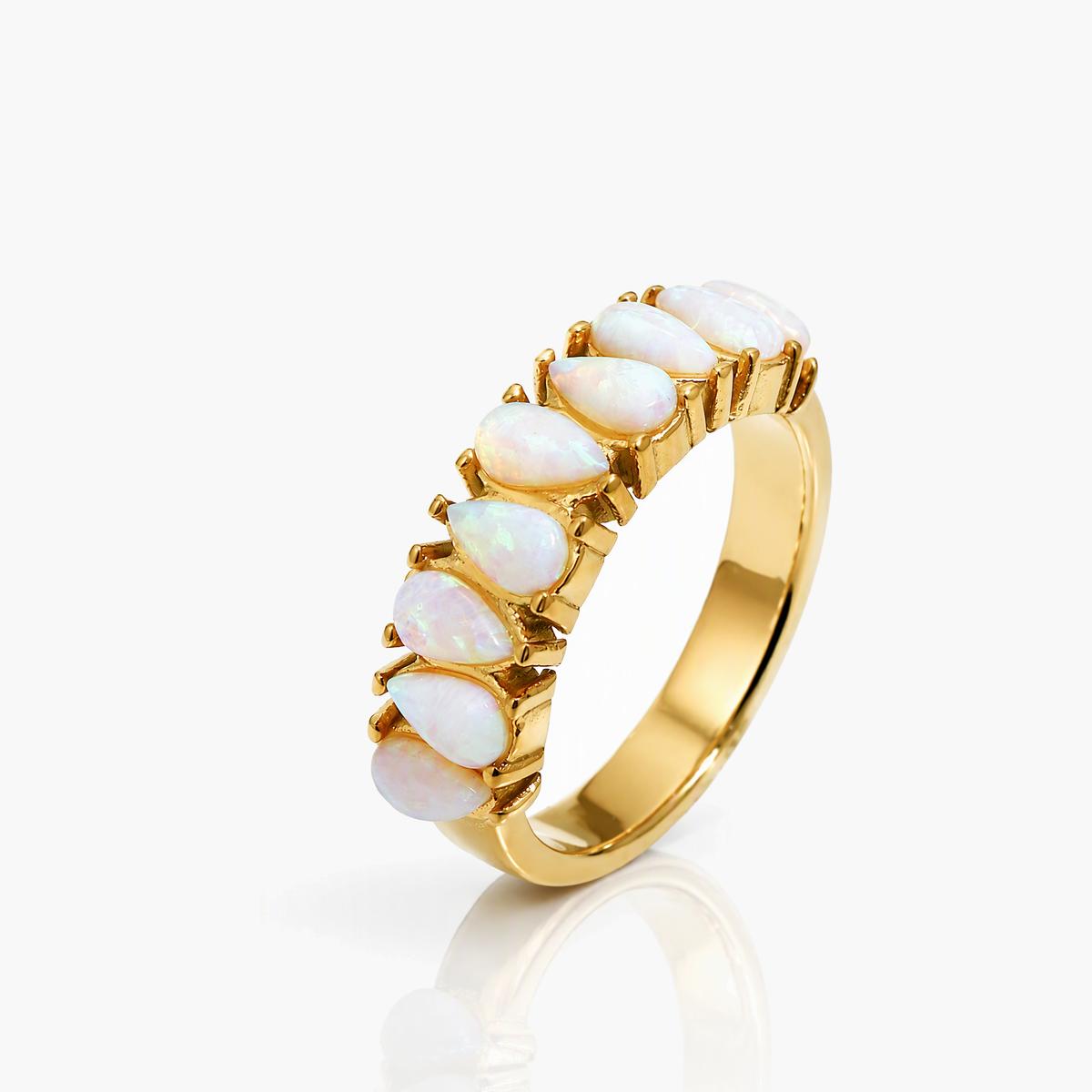 Elegant Marquise Opal Ring