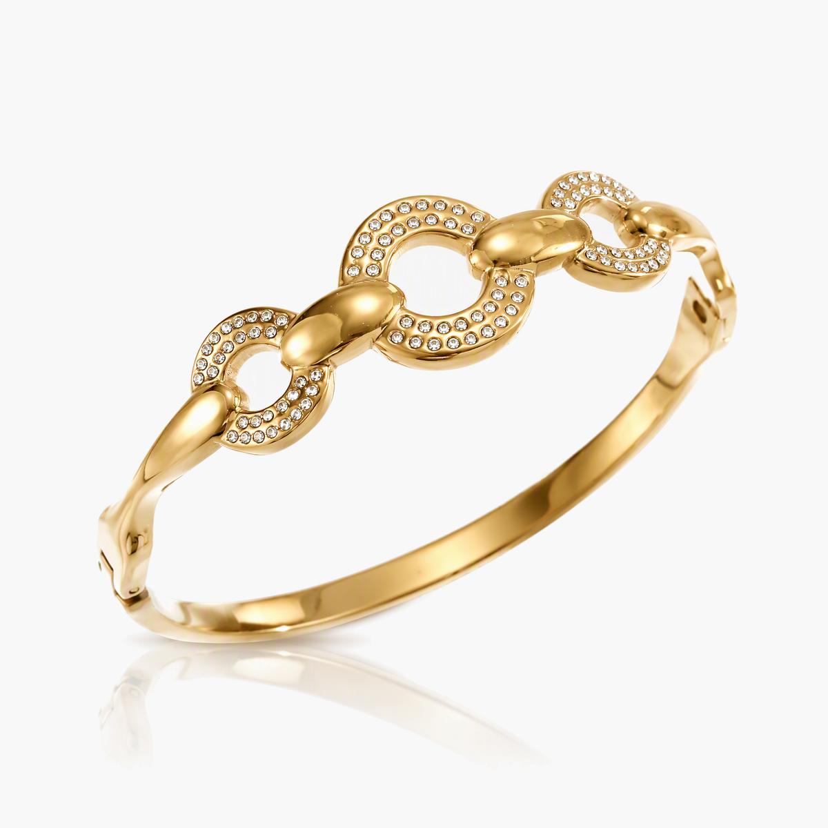 Trendy Interlocking Link Bangle