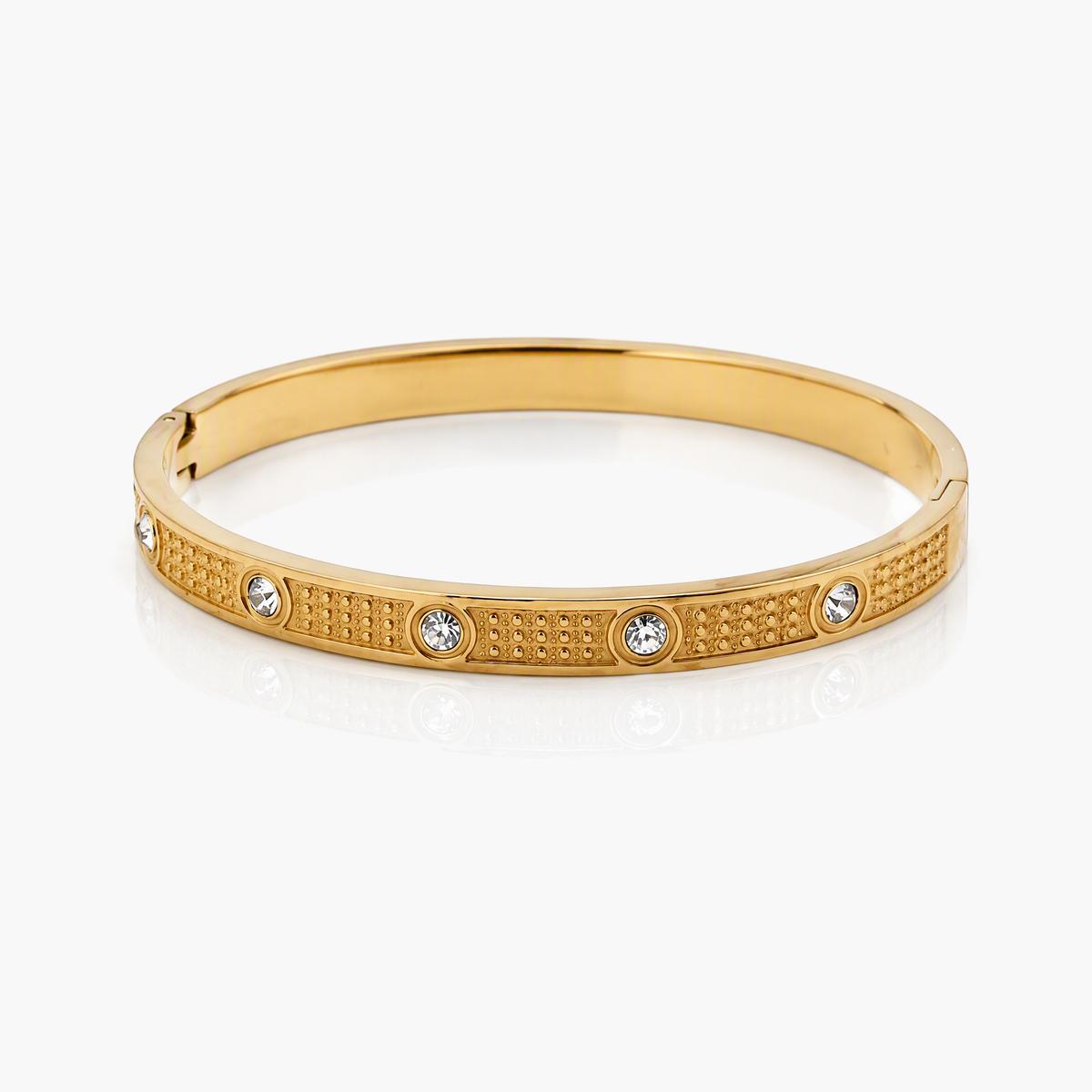 Minimalist Circle Disc Bangle