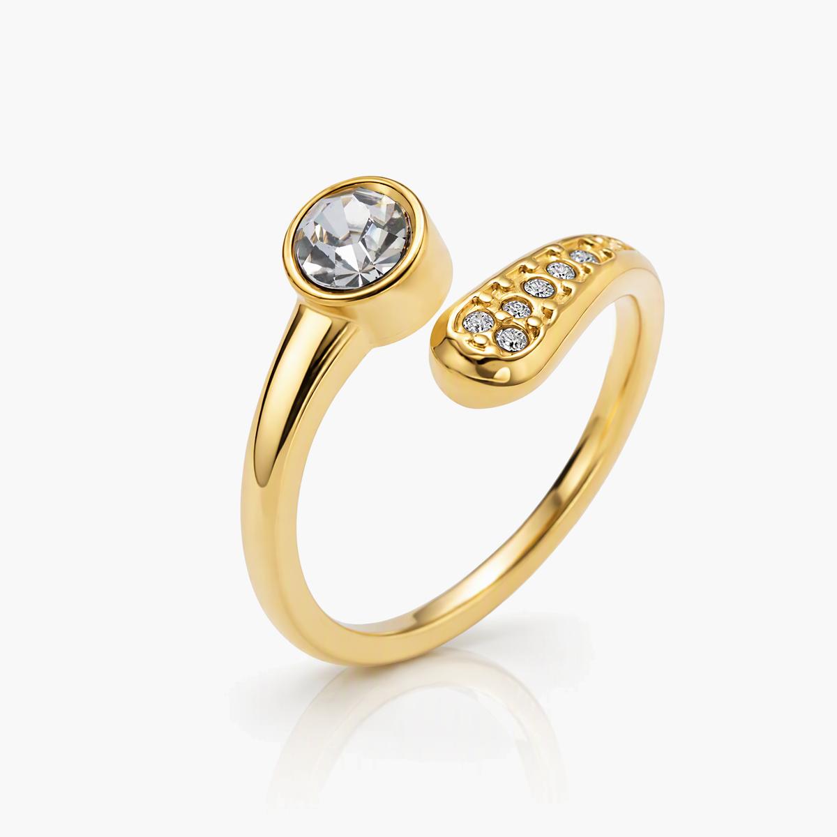 Trendy Open Bypass Ring