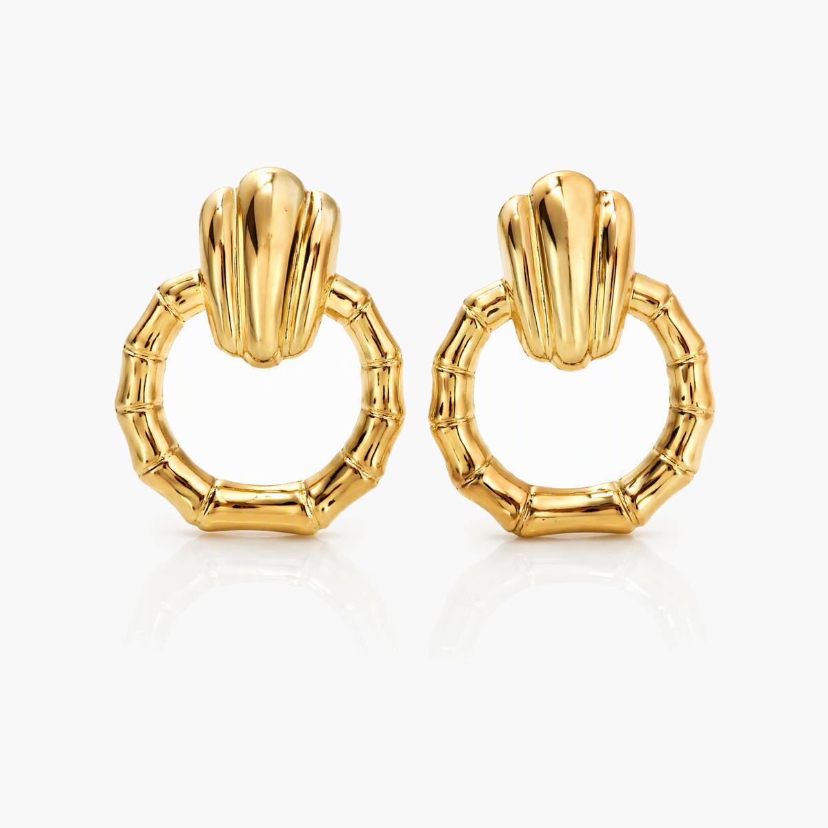 Vintage Leaf Stud Earrings