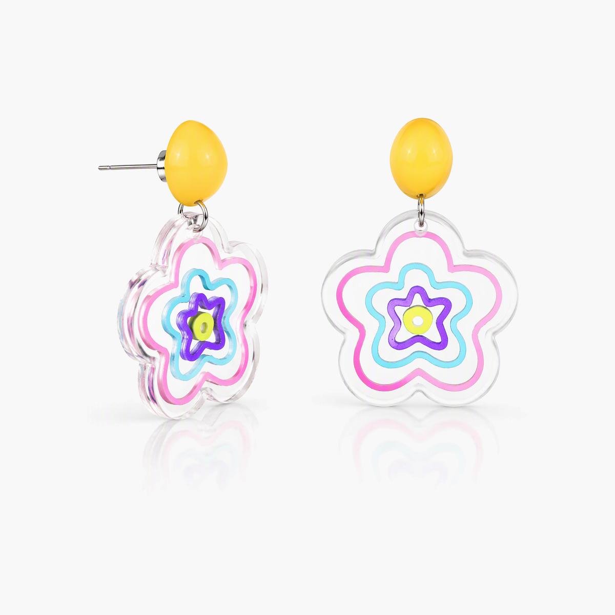 Cute Flower Drop Earrings
