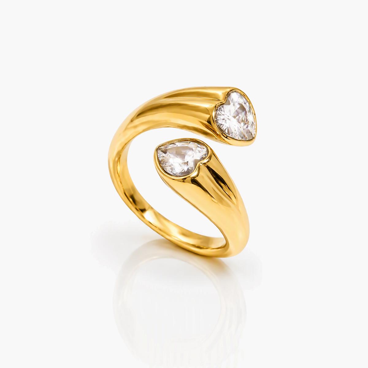 Heart and Star Shape Ring