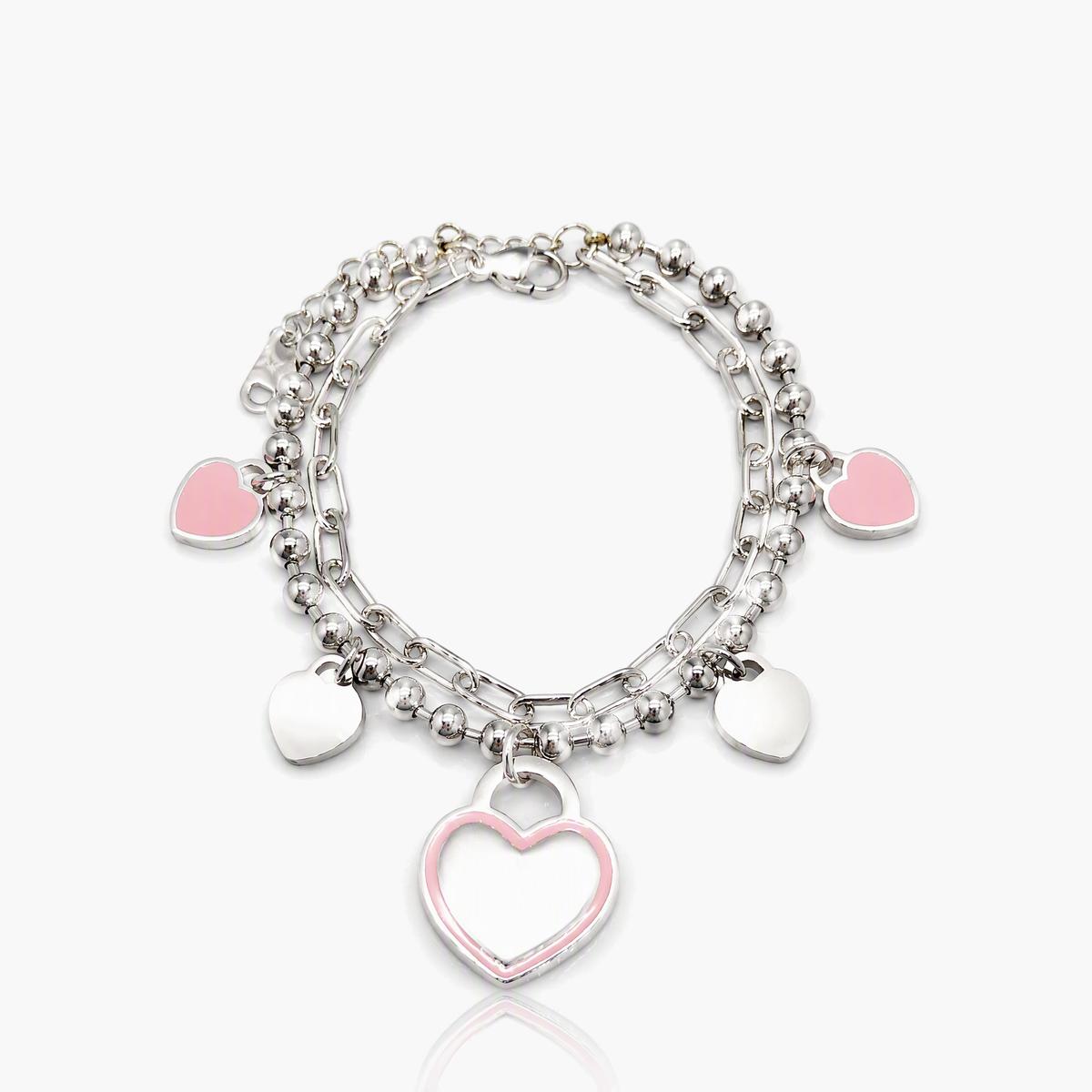 Cute Heart Charm Bracelet